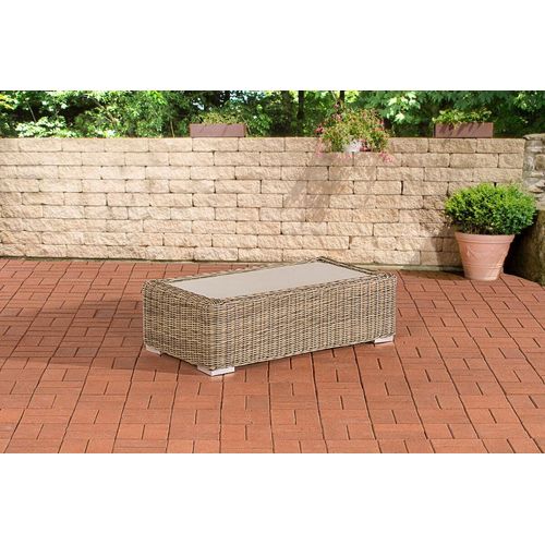 CLP Polyrattan Lounge Tisch Madeira 110 x 60,natur