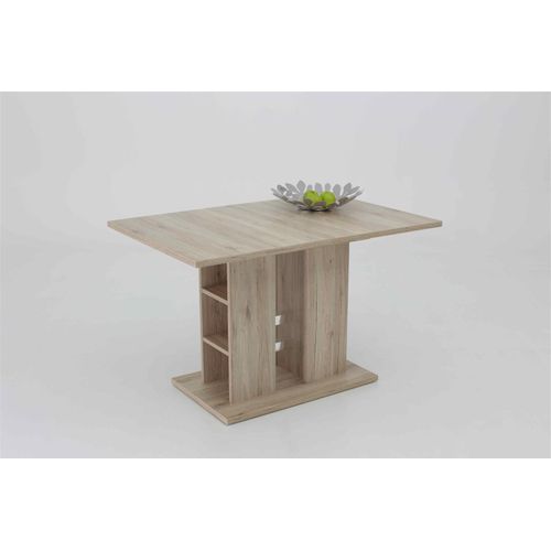 Esstisch Säulentisch CARTER 120-160x80 cm San Remo hell