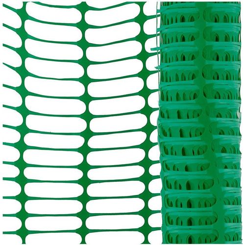 Fangzaun grün 12,5 kg Absperrnetz Bauzaun Rolle Kunststoff 50x1 m