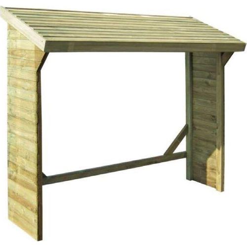 Kaminholzunterstand 02 - Abmessungen: 210 x 50 x 182 cm (L x B x H)