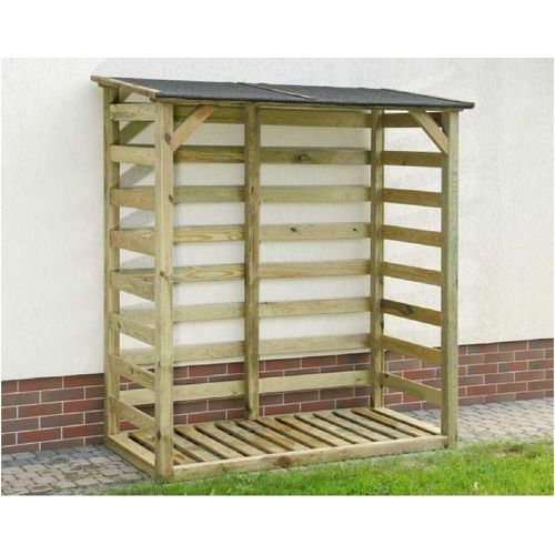 Kaminholzunterstand 04 - Abmessungen: 180 x 80 x 205 cm (L x B x H)