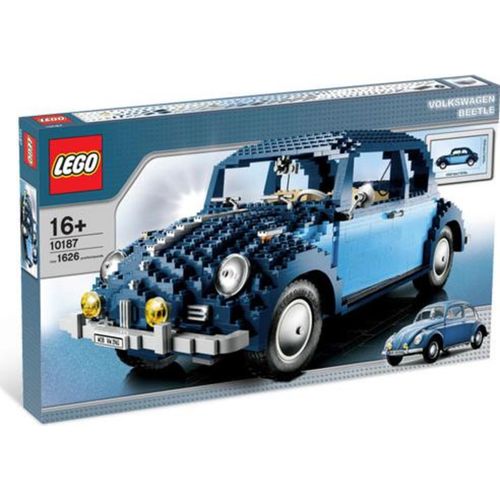 LEGO 10187 Volkswagen Käfer LEGO Thema: LEGO Creator, Anzahl Anleitungen: 2, Veröffentlicht in: 2008, Altersberatung: 16+, Zahl: 10187-1, UPC: 673419130561, Gewicht: 2.335 KG, Verpackungsmaße (lxbxh): 64.8 x 38 x 6.8 cm, Anzahl Teile: 1626, EAN: 5702014518605