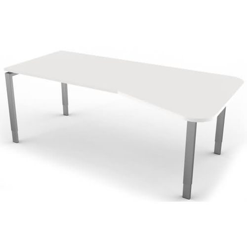 Freiformtisch StageOne Form 5 BxT 195x80/100cm weiß