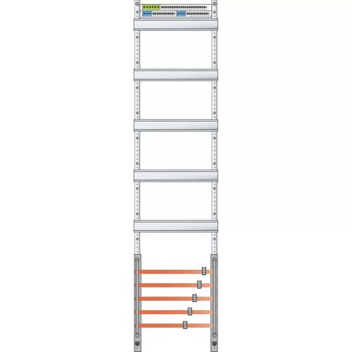 Verteilerfeld 1V mit Schienen, 1V5 VS17