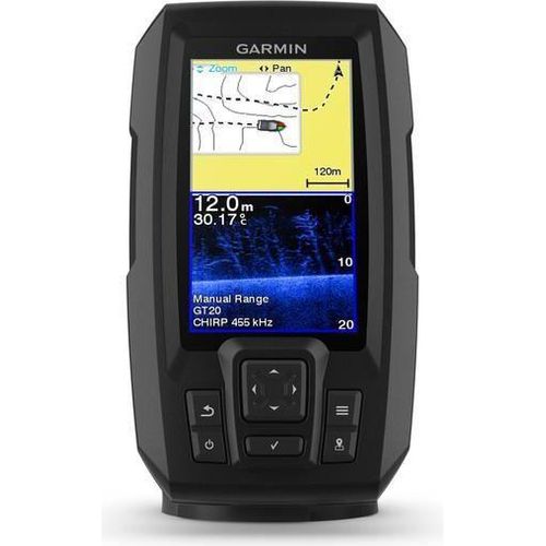 Garmin Striker PLUS 4CV GPS-Hand-Navigationsgerät, 10,16 cm Bildschirmdiagonale, 16 h Akkubetrieb, Wasserdicht
