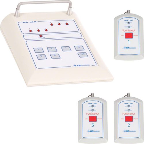 Notrufanlage Empfangseinheit medi-call 06, 6 Kanäle inkl. 3 Sender