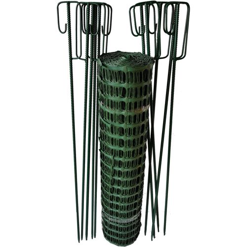 Fangzaun grün 7,50 kg +10 Laterneneisen Absperrzaun Setpreis