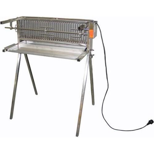 Vertikalgrill / Hähnchengrill Edelstahl 2-fach 66 cm
