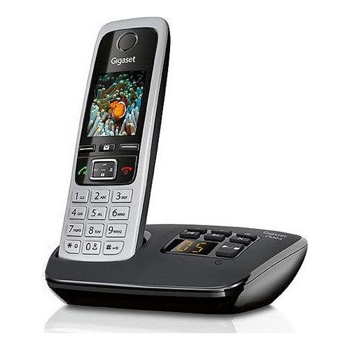 Gigaset C430A Trio, DECT-Telefon, 200 Eintragungen, Schwarz, Silber