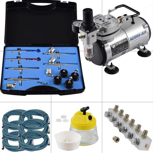 Agora-Tec® Airbrush Komplett-Set EXPERT XXIII.1
