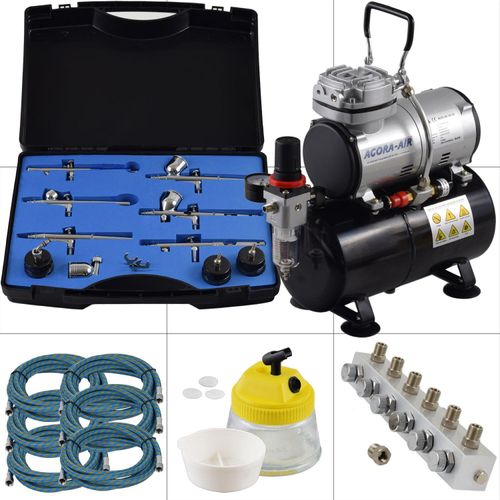 Agora-Tec® Airbrush Komplett-Set PROFI XXIII.2