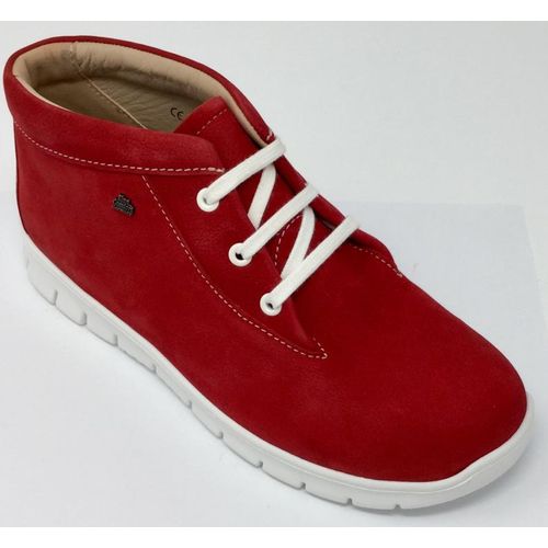 Finn Comfort Leon 2854 Damen Stiefel Leder Freizeit, Farbe:longbeach indianred, Größe:37