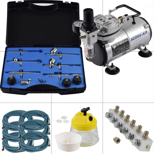 Agora-Tec® Airbrush Komplett-Set EXPERT XXIII.2