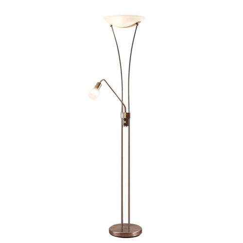 Lindby Stehlampe Felicia, nickel, 180 cm, E27, Leselicht