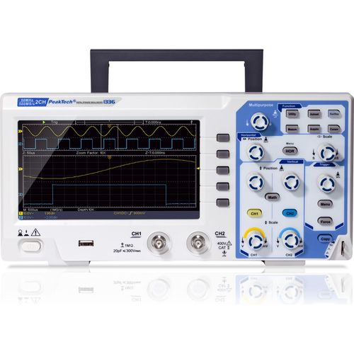 50 MHz / 2 CH 500 MS/s Digital Speicheroszilloskop mit USB