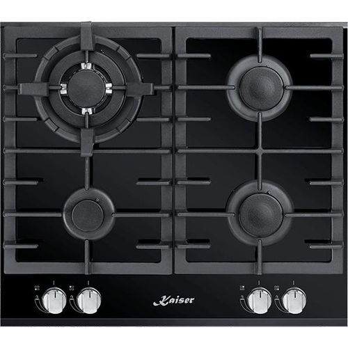 Kaiser KCG 6380 Gaskochfeld 60cm 4 Brenner WOK 3,8kW Kochfeld Gas auf Glas