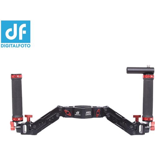 DF DIGITALFOTO ARES Z-Achsen-Kardanfeder-Doppelgriff Flexibler Daempfer Abnehmbarer Doppelgriff-Kardangriff fuer Zhiyun Crane 2 FeiyuTech AK2000 / 4000 Moza Air Cross 3-Achsen-Kardan-Zubehoer