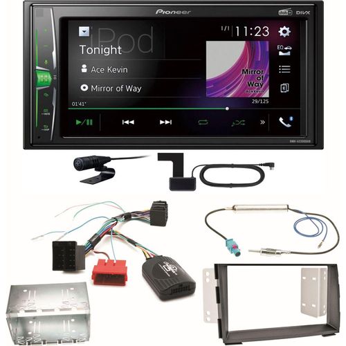 Pioneer DMH-A3300DAB Bluetooth MP3 WebLink Autoradio USB Einbauset für Kia Venga