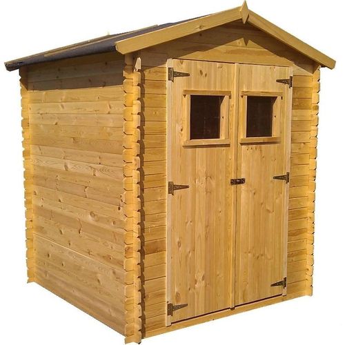 Geräteschuppen 19 mm Wien - L: 200 cm x B: 200 cm - inkl. Dachpappe