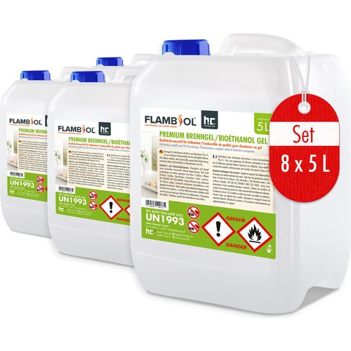 8x 5 L FLAMBIOL® Premium Brenngel