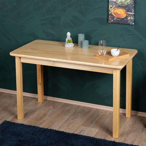 Esstisch massiv 001 (eckig) - Abmessung 75 x 120 x 60 cm (H x B x T)