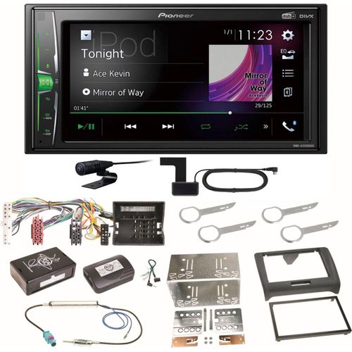 Pioneer DMH-A3300DAB Bluetooth WebLink MP3 USB DAB+ Einbauset für Audi TT 8J