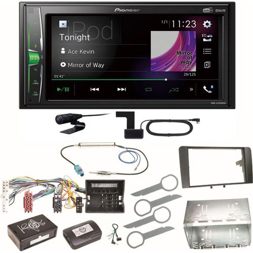 Pioneer DMH-A3300DAB Digitalradio Bluetooth WebLink Einbauset für Audi A3 8P 8PA