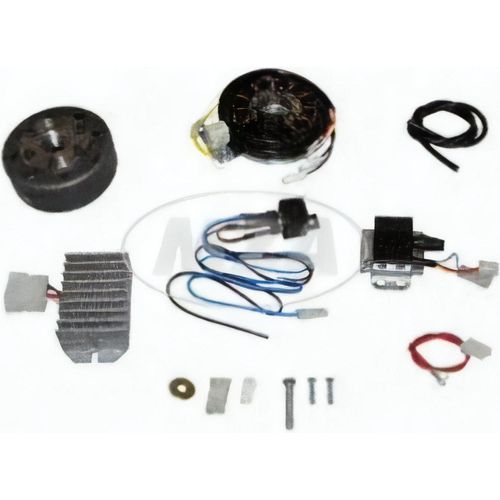 Simson Lichtmagnetzündanlage 12V 100W Gleichstrom mit integrierter vollelektronischer Zündung für Roller Ludwigsfelde (Pitty, SR56, SR59, TR150)