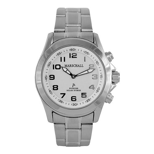 Marschall TALKING WATCH > Herrenuhr Ø46mm | Hybrid Solar | Edelstahl