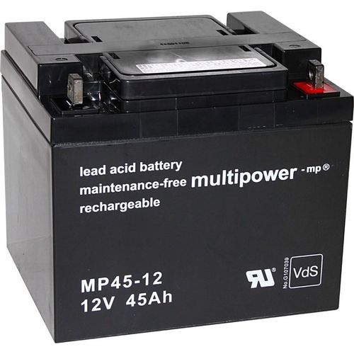 Multipower MP45-12 / 12V 45Ah Blei Akku AGM mit VdS Zulassung