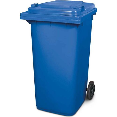 BRB Müllbehälter, Inhalt 240 Liter, HxBxT 1075 x 580 x 730 mm, blau