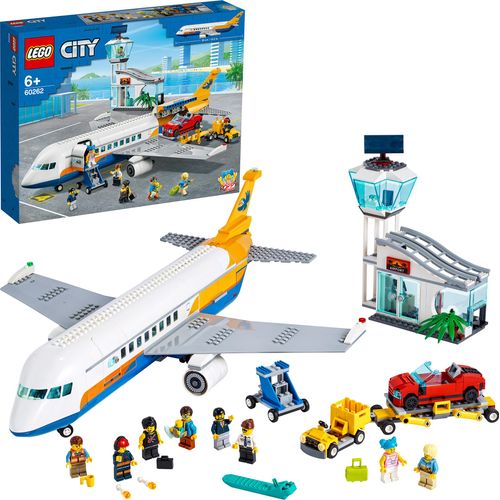 LEGO 60262 City Passagierflugzeug mit Flughafenterminal und LKW