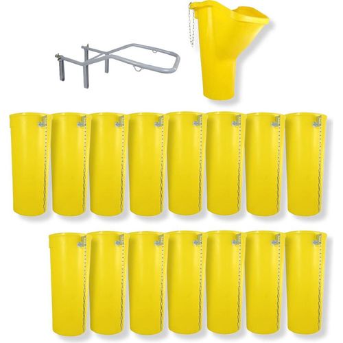 Profi Bauschuttrutsche Schuttrutsche Schuttrutschen Schuttrohr SET (17-tlg 16 m)