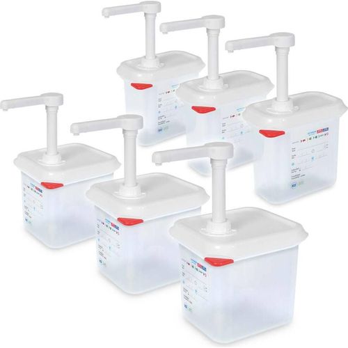 2x 3 Pumpspender, 3x Pumpspender 1,5 Liter + 3x Pumpspender 2,6 Liter