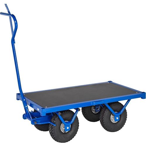 Schwerlastwagen Handwagen 1.200 x 690 x 397 mm, 1.300 kg - blau