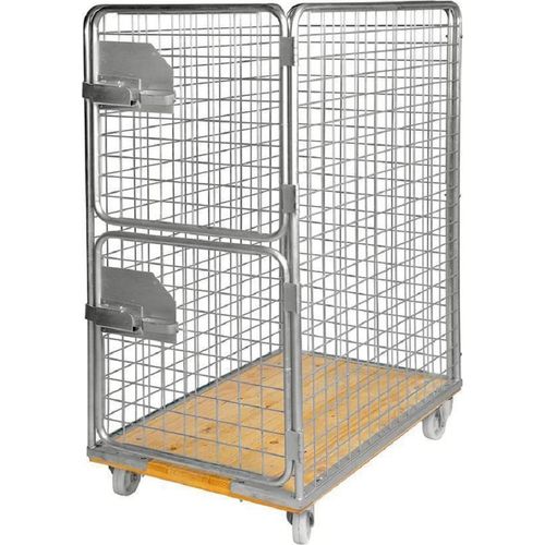 Gitterrollwagen, Holzbasis, 2-tlg Tür, 1.200 x 750 x 1.700 mm, 800 kg