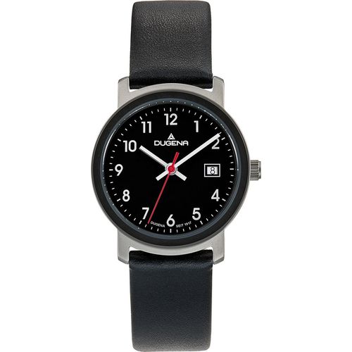 Dugena Damen Uhr 4460670 Nero mit Datumsanzeige
