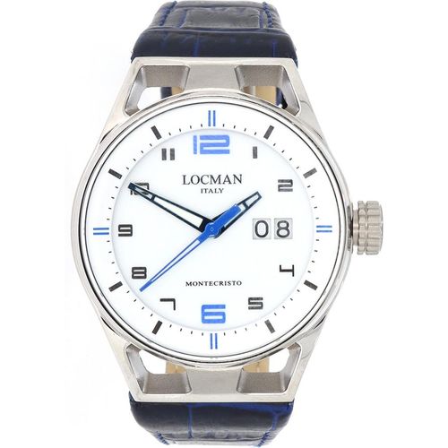 0546A08S-00WHBLPB Italy Herrenuhr Montecristo 41 mm Ref. 0546A Locman