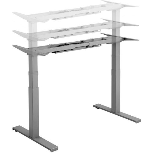 Tischgestell höhenverstellbar grau