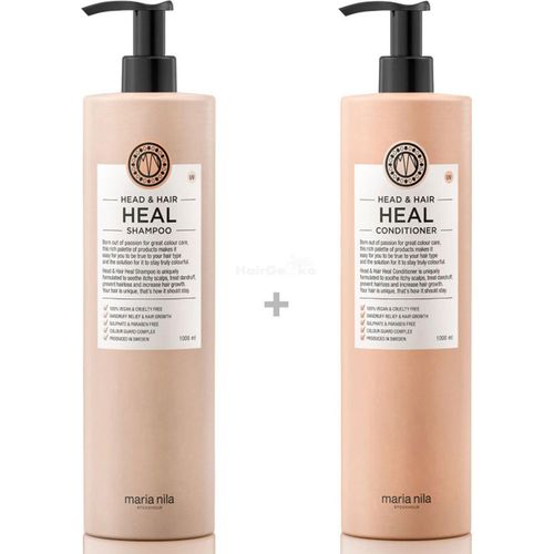 Maria Nila Head & Hair Heal XXL Set - Shampoo 1000 ml + Conditioner 1000 ml