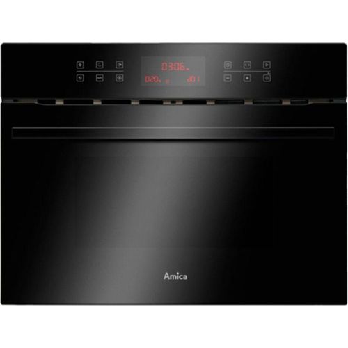 Amica - EBC 841 600 S - Kompakt-Einbau-Backofen mit Mikrowellenfunktion - Schwarz