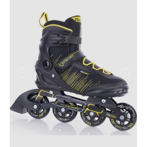 FUNAKTIVE Fitness Inliner PEER 3 schwarz-gelb 45