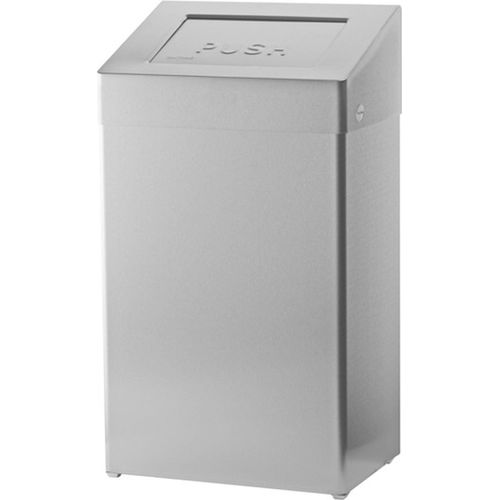 SanTRAL Edelstahl - Abfallbehälter 18 Liter - Mülleimer - geschlossen