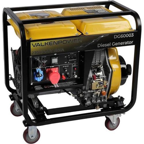 Generator offen 6kVA 230/400V 5kW Diesel Stromgenerator Stromerzeugung Notstrom