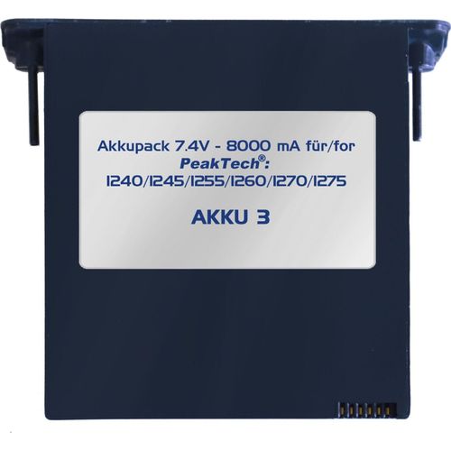 PeakTech AKKU 3 - Li-Po Akku 7,4 V - 8000 mA/h für/for PeakTech 1240/1245/1255/1260/1270/1275