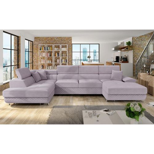 MIRJAN24 Ecksofa Cotere Bis Premium, Bettkasten, U-Form (Prestige 2765 Karo + Prestige 2765 + Prestige 2765 Karo, Seite: Links)