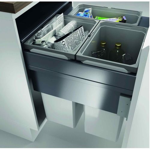 NABER Cox Clan® 580/600-3. Hellgrau, H 580 mm Auszugstechnik: für