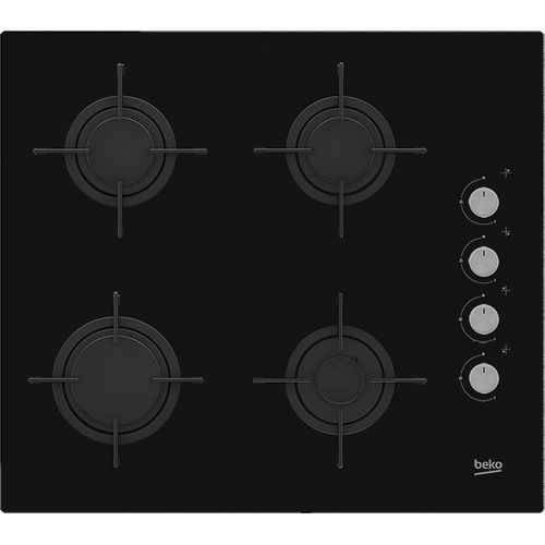 Beko HILG64120S Kochfeld Schwarz Integriert 60 cm Gaskochfeld 4 Zone(n)