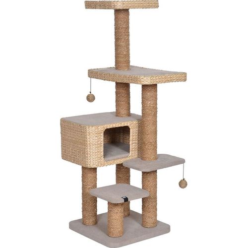 EBI Palawan Cat Scratching Post - 48 x 48 x 140 cm - Braun