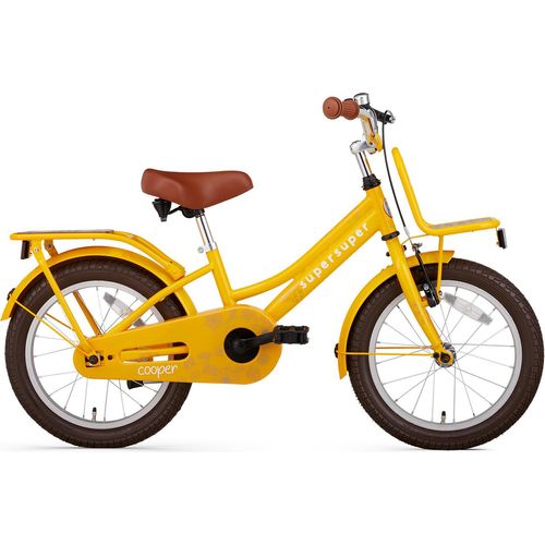 Mädchen Hollandrad Cooper Bamboo 16 Zoll Gelb